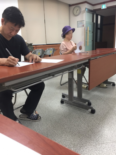 Coffin therapy in Buddhistic Center Seoul, South Korea