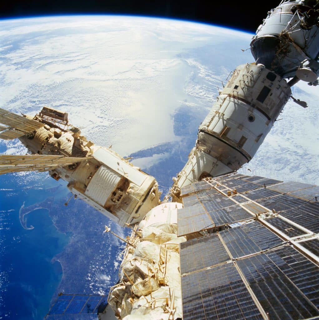 Breathtaking view of Earth from space illustrating the Overview Effect.